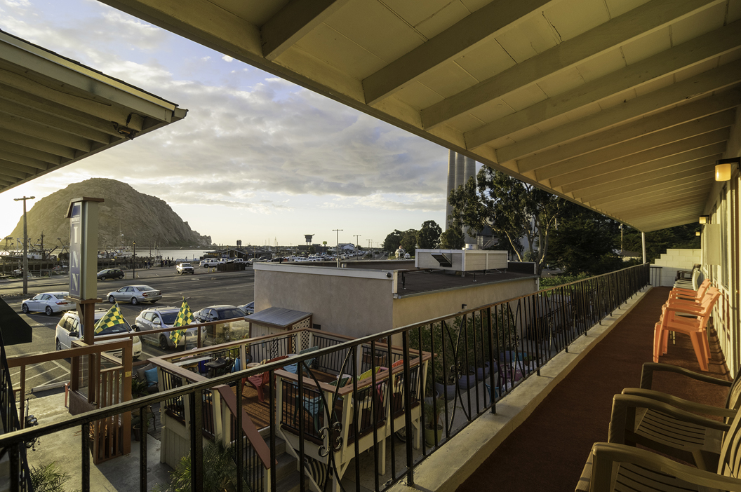 Spectacular View from most 2nd story rooms where you can sit outside your room and enjoy the sunsets. Morro Bay, CA